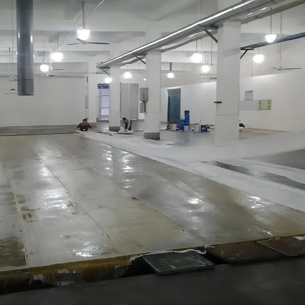 浮梁防腐蚀地坪,环氧玻纤地坪，玻纤工业地坪，环氧玻纤布地坪,乙烯基玻纤布地坪产品图3