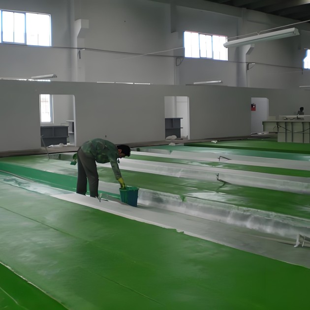 浮梁防腐蚀地坪,环氧玻纤地坪，玻纤工业地坪，环氧玻纤布地坪,乙烯基玻纤布地坪产品图1